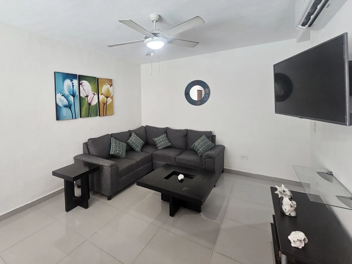 Sala de estar, departamento Calle 14 Bis