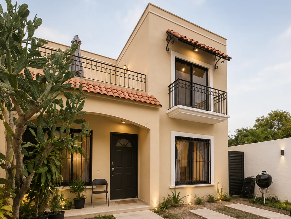 Fachada residencial, Playa del Carmen
